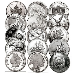 Various Silver Bullion Rounds