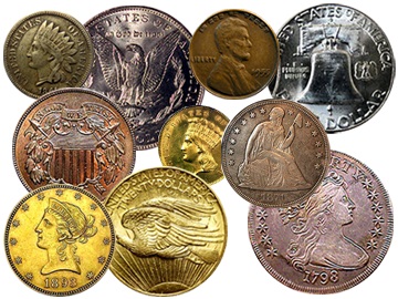 Various US coins