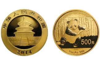 Chinese panda gold bullion coin
