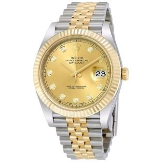 Rolex two-tone datejust watch