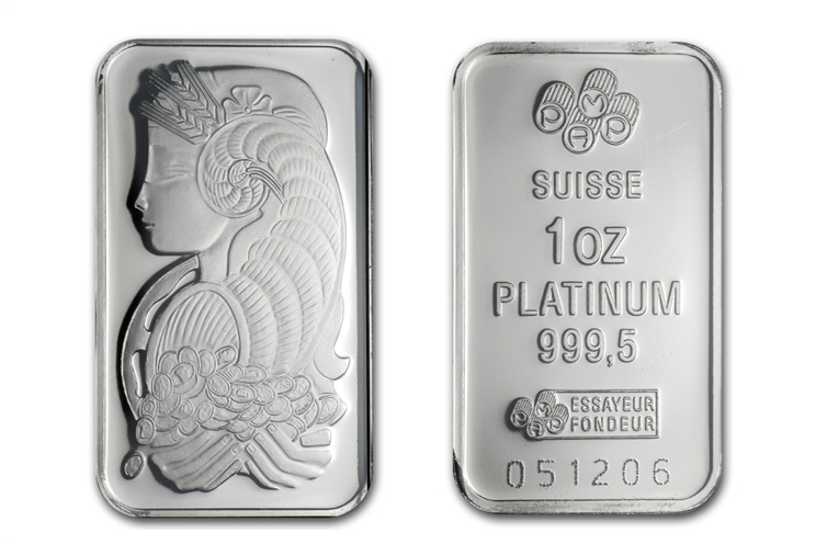 Pamp Suisse 99.9% pure platinum bullion bar