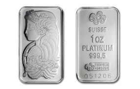 Pamp Suisse platinum bullion bar