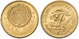 Mexican gold peso bullion coins